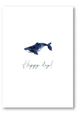 Makerij Meskens Wenskaart - Walvis, Happy day - Postkaart + Envelop