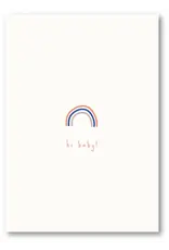 Makerij Meskens Wenskaart - Regenboog, Hi baby! - Postkaart + Envelop