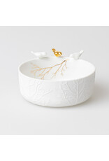 Raeder Schaaltje met gouden tak en 3 vogeltjes - Ø12 x 6cm