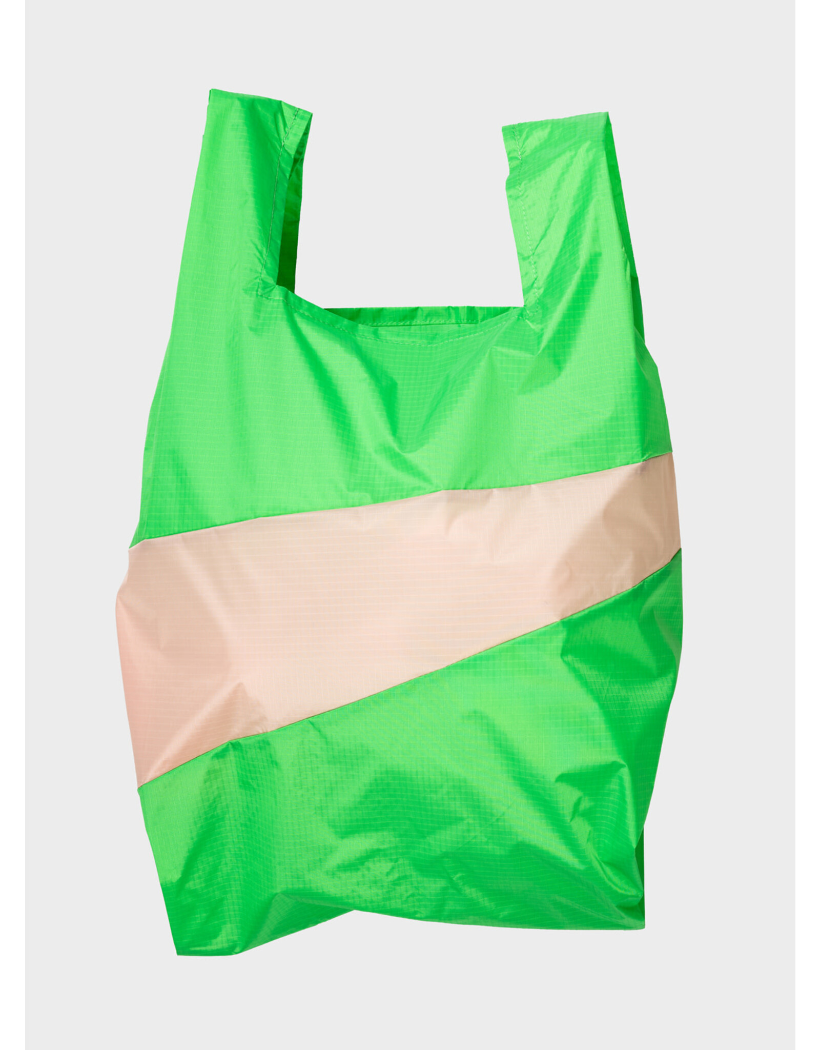 Susan Bijl Shopping bag L, Greenscreen & Tone - 37,5 x 69 x 34cm