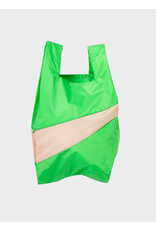 Susan Bijl Shopping bag M, Greenscreen & Tone - 27 x 55 x 18 cm