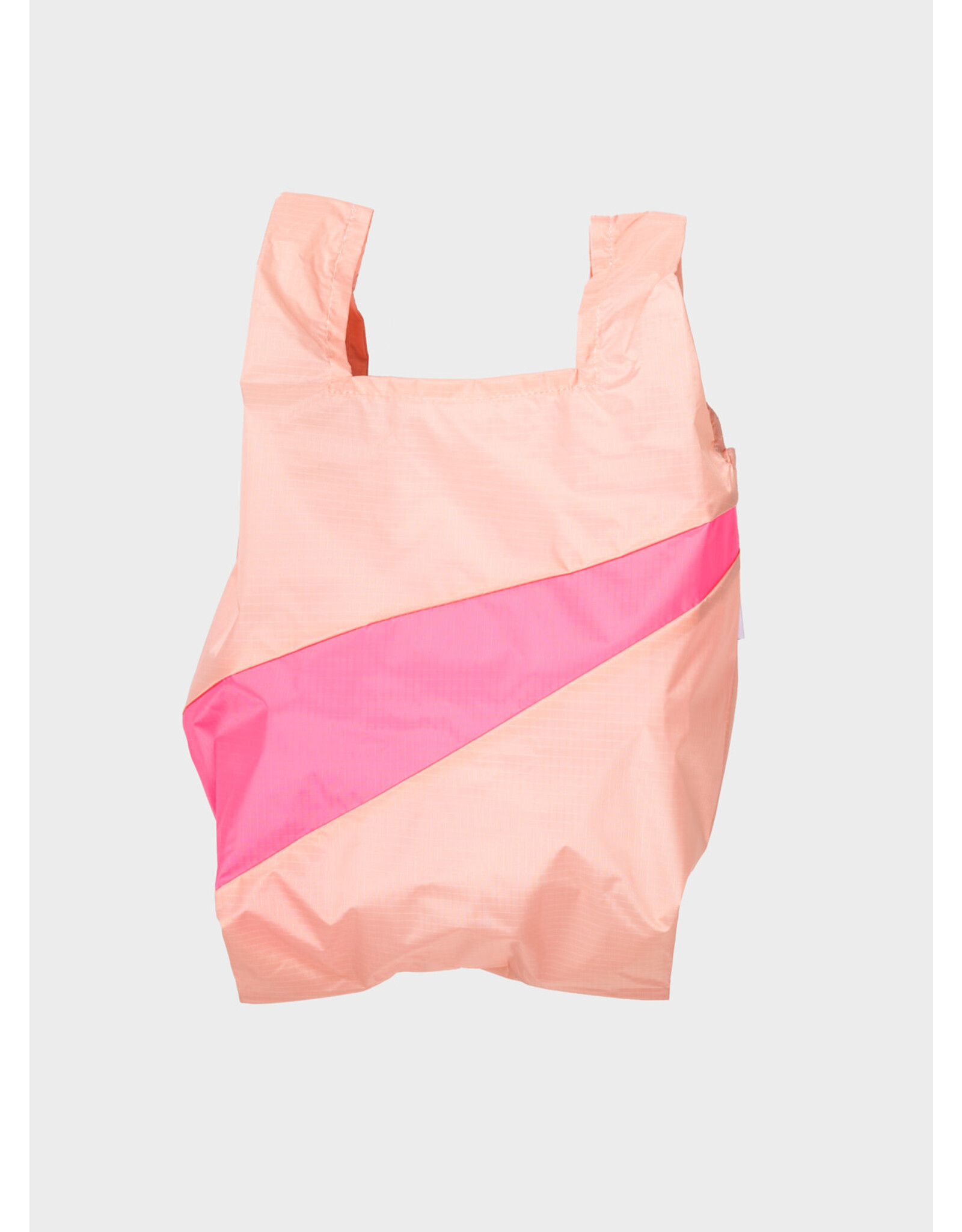 Susan Bijl Shopping bag M, Tone & Fluo Pink - 27 x 55 x 18 cm