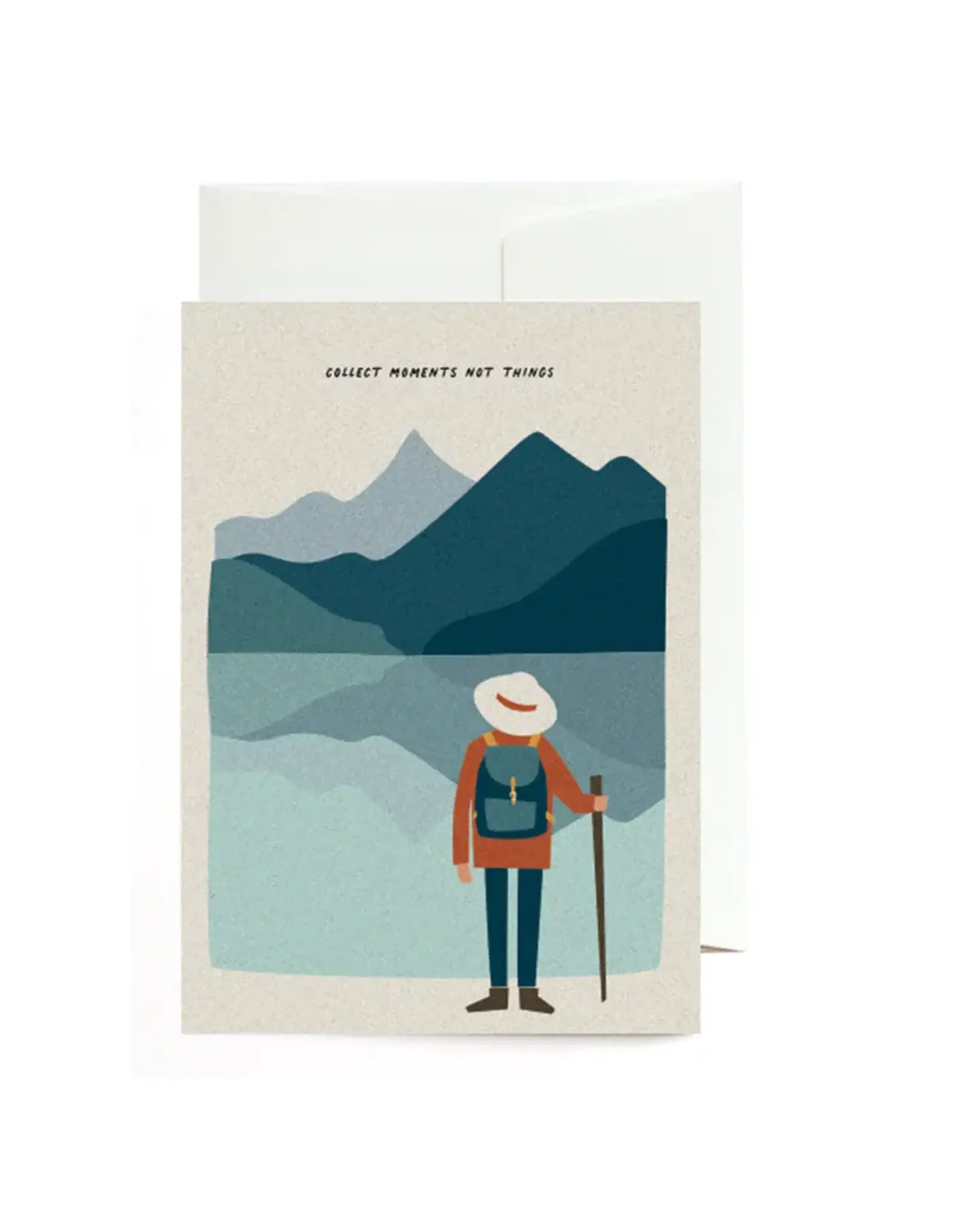 Road Typing Wenskaart - Collect moments (Bergseen) - Dubbele kaart + Envelop