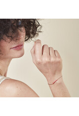 Nadja Carlotti Armband Stella - Rose - Messing verguld  - Lengt 16 cm + 2 cm - Tube 2 x 0,2 cm