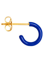 Lulu Copenhagen Oorbel Hoop S - Dazzling Blue - Single