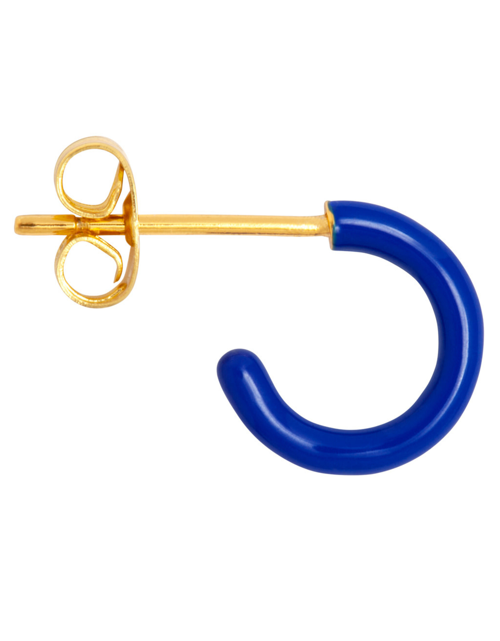 Lulu Copenhagen Oorbel Hoop S - Dazzling Blue - Single