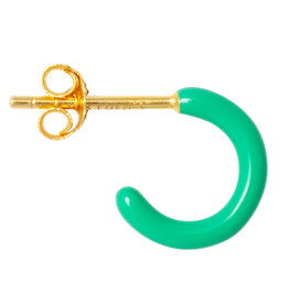 Lulu Copenhagen Oorbel Hoop S - Light green - Single - 1cm