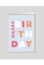 Studio Mie Wenskaart - Happy Birhtday - Dubbele kaart + Envelop