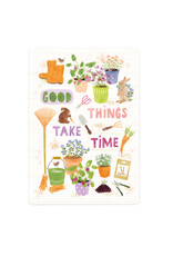 LemonBird Wenskaart - Good things take time - Postkaart + Envelop
