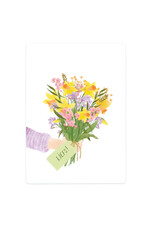 LemonBird Wenskaart - Lentebloemen, liefs - Postkaart + Envelop