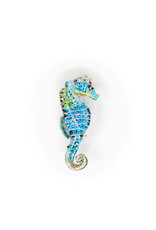 Trovelore Broche - Blue Seahorse - 6,5 x 2,5cm