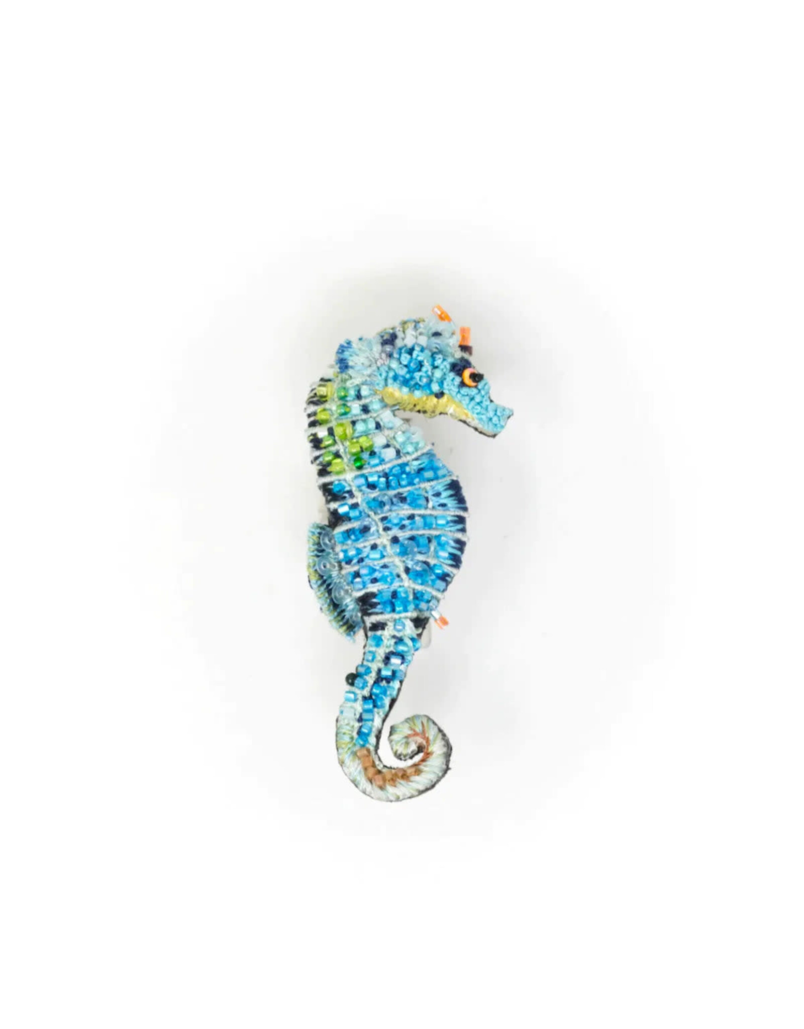 Trovelore Broche - Blue Seahorse - 6,5 x 2,5cm