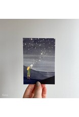 Karta Wenskaart - Starry Night - Postkaart + Envelop