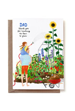 Reddish Design Wenskaart - Dad, thank you - Dubbele kaart + Envelop