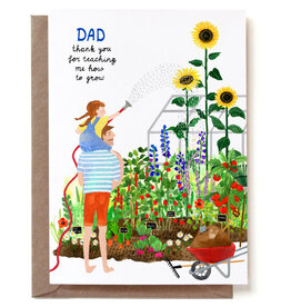 Reddish Design Wenskaart - Dad, thank you - Dubbele kaart + Envelop