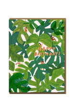 Carolyn Suzuki Goods Wenskaart - Happy BD Jungle - Dubbele kaart + Envelop