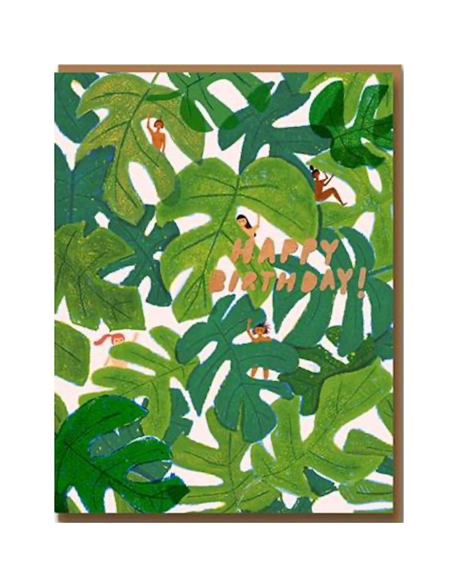 Carolyn Suzuki Goods Wenskaart - Happy BD Jungle - Dubbele kaart + Envelop