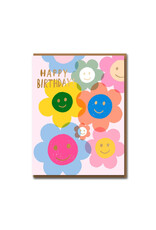 Carolyn Suzuki Goods Wenskaart - Smiling at you birthday - Dubbele kaart + Envelop