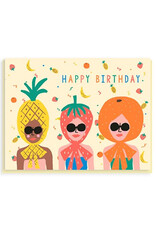 Emma Cooter Draws Wenskaart - Fruity Birthday - Dubbele kaart + Envelop