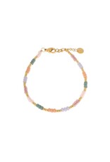 Label Kiki Armband - Ocean Rainbow - RVS Verguld