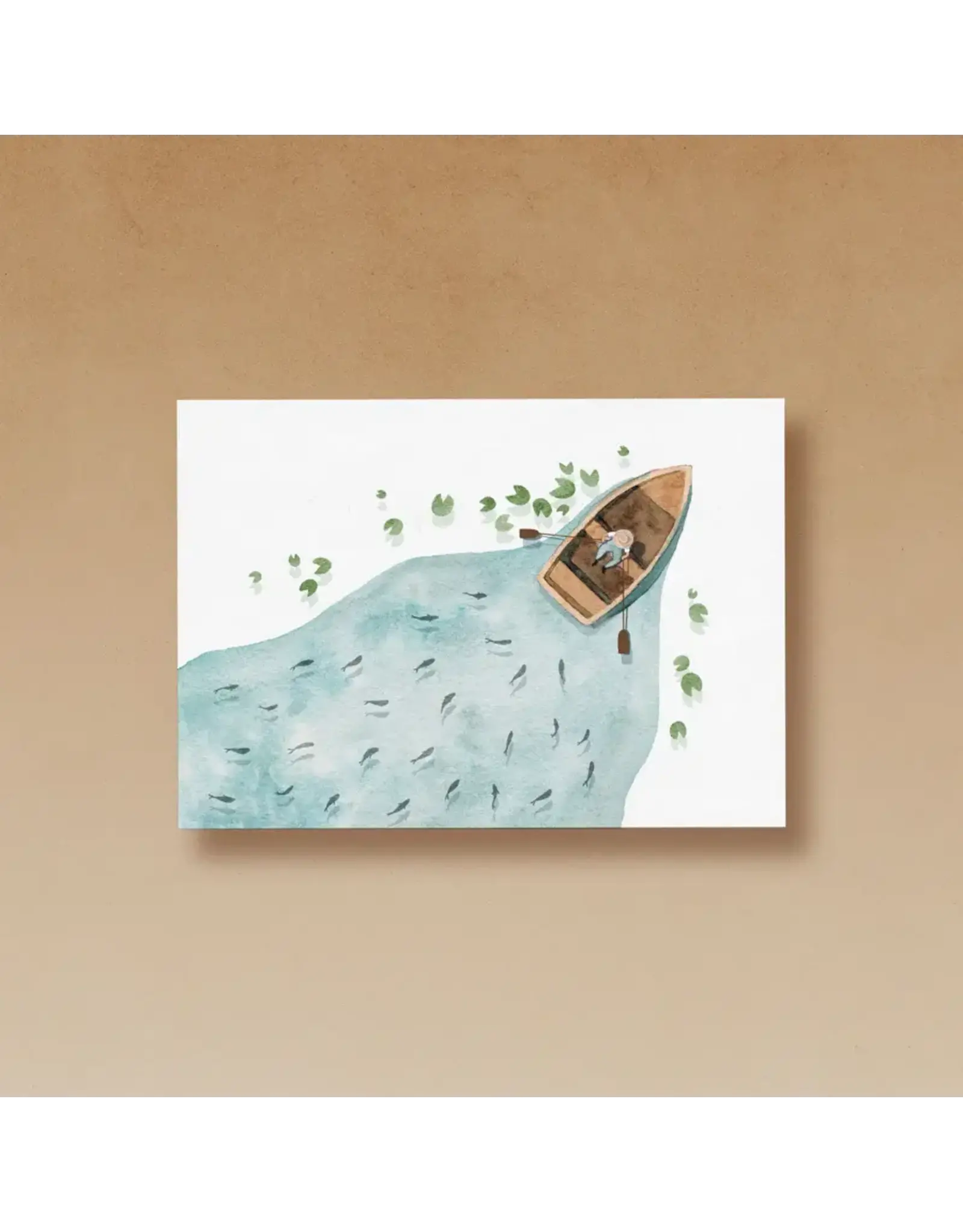 Tucán y limón Wenskaart - Boot, swim along - Postkaart + Envelop