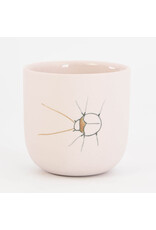 Studio Harm & Elke Cup insect, XL - Pink - Ø7,5 × 7 cm