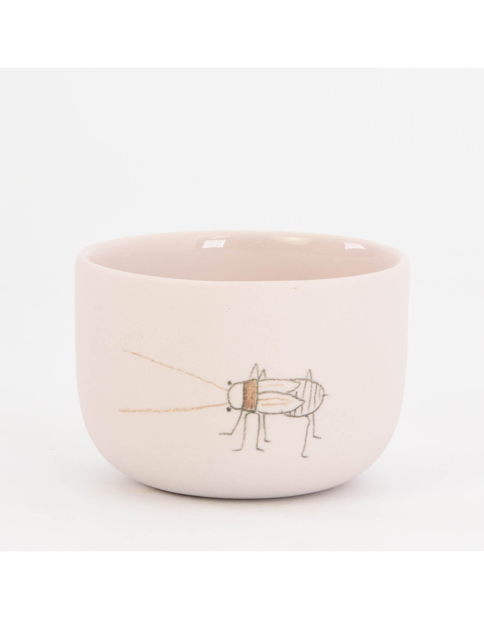 Studio Harm & Elke Cup insect, L - Pink - Ø7,5 × 5,3 cm