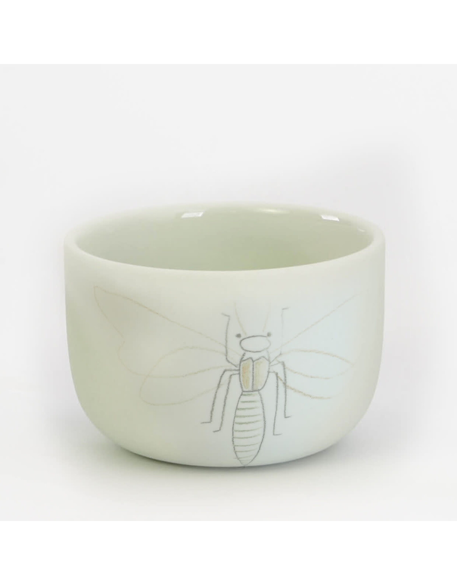 Studio Harm & Elke Cup insect, L - Mint - Ø7,5 × 5,3 cm