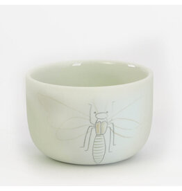 Studio Harm & Elke Cup insect, L - Mint - Ø7,5 × 5,3 cm