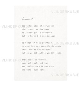 Vlinderkusjes Wenskaart - Verweven meervoud (Jullie) - Postkaart + Envelop