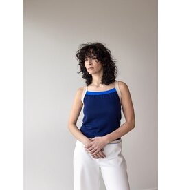 Wolvis Lucile Top - Indigo - 100% Merino