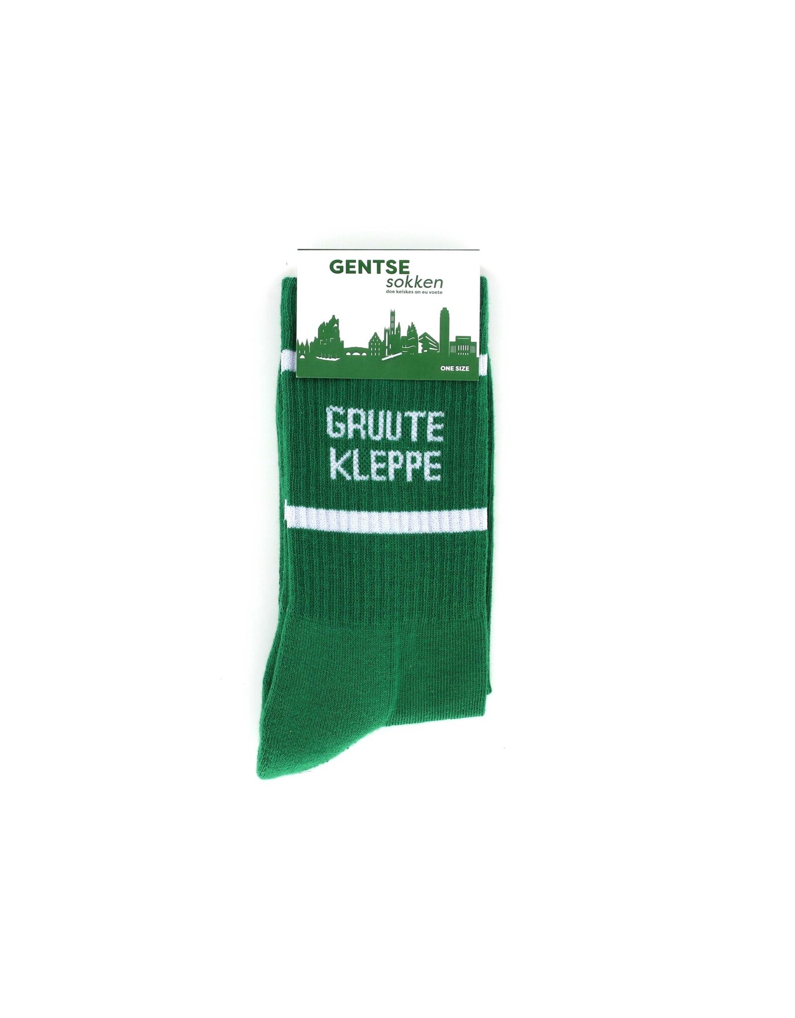 Sock The City Gentse sokken - Gruute kleppe - groen - Katoen - One size