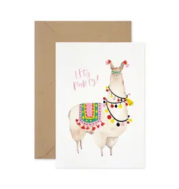 Paper Parade Stationers Wenskaart - Alpaca - Dubbele kaart + Envelop