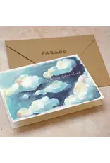 Paper Parade Stationers Wenskaart - Brighter days - Dubbele kaart + Envelop