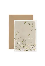Paper Parade Stationers Wenskaart - Daisies, I miss you - Dubbele kaart + Envelop