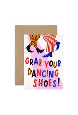 Paper Parade Stationers Wenskaart - Dancing Shoes - Dubbele kaart + Envelop