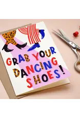 Paper Parade Stationers Wenskaart - Dancing Shoes - Dubbele kaart + Envelop