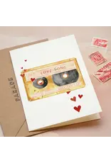 Paper Parade Stationers Wenskaart - Love Song - Dubbele kaart + Envelop