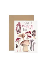 Paper Parade Stationers Wenskaart - Magical Mushrooms - Dubbele kaart + Envelop