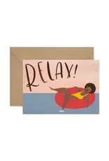 Paper Parade Stationers Wenskaart - Relax! - Dubbele kaart + Envelop