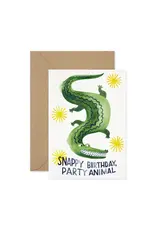 Paper Parade Stationers Wenskaart - Snappy Birthday - Dubbele kaart + Envelop
