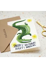 Paper Parade Stationers Wenskaart - Snappy Birthday - Dubbele kaart + Envelop