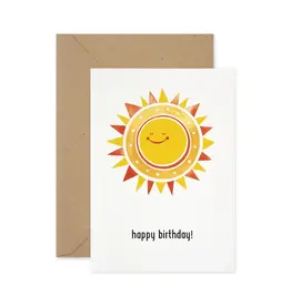 Paper Parade Stationers Wenskaart - Sunshine - Dubbele kaart + Envelop