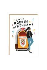 Jade Fisher Wenskaart - Have A Rocking' Birthday - Dubbele kaart + Envelop