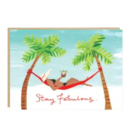 Jade Fisher Wenskaart - Beachy Stay Fabulous - Dubbele kaart + Envelop