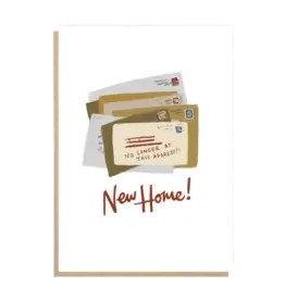 Jade Fisher Wenskaart - New Home Letters - Dubbele kaart + Envelop