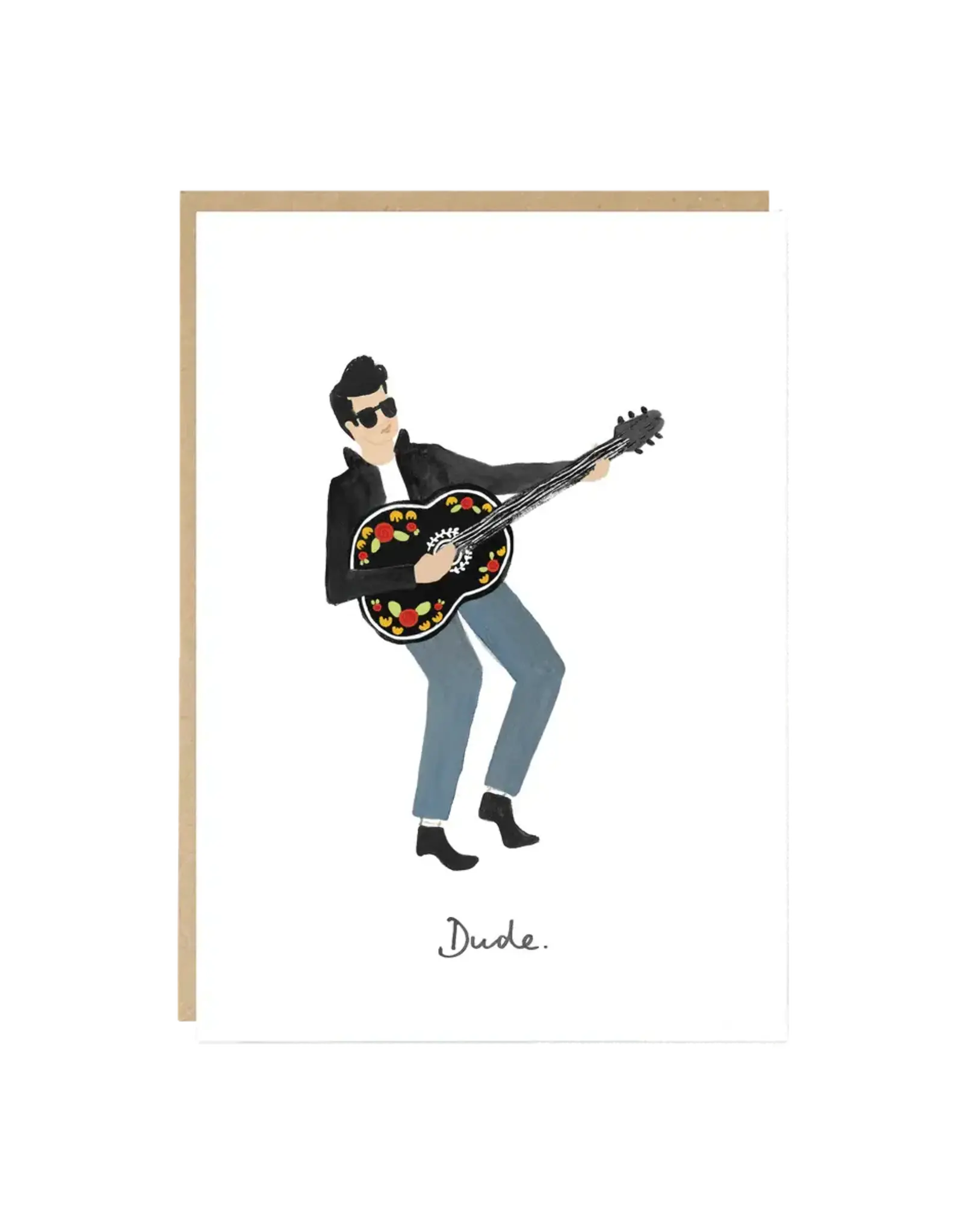 Jade Fisher Wenskaart - Jonny, Guitar Dude - Dubbele kaart + Envelop