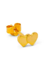 Lulu Copenhagen Oorbel Stud - Domino Hearts 2 - Goud - Single