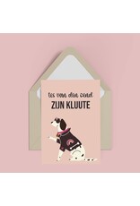 Atelier Moomade Wenskaart - Tes van den oend zijn kluute - Postkaart + Envelop
