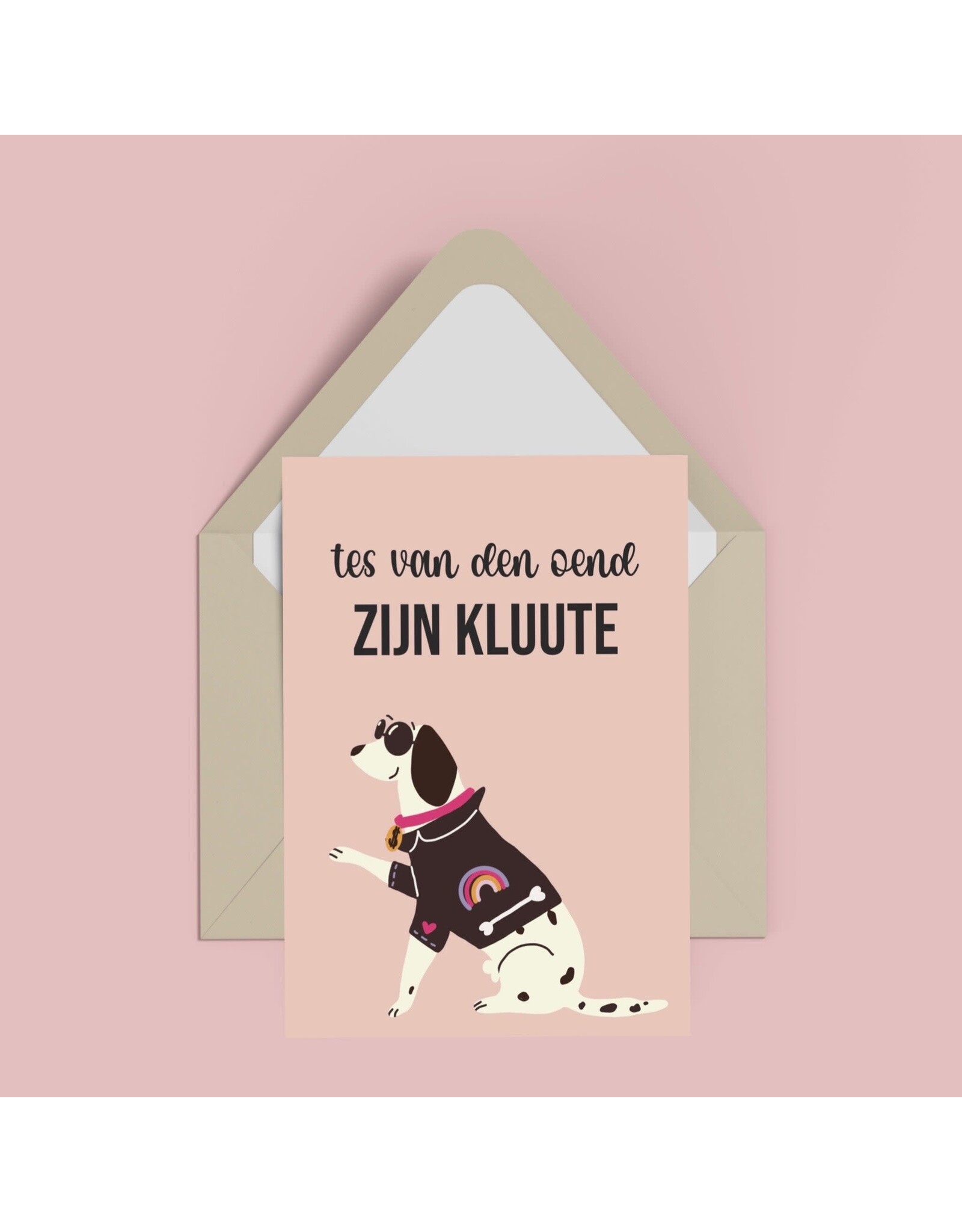 Atelier Moomade Wenskaart - Tes van den oend zijn kluute - Postkaart + Envelop